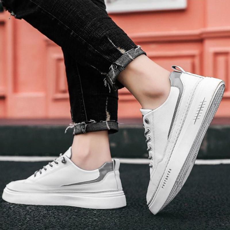 Men's Shoes Spring Shoes Korean Trend Leather Shoes Men's Sports Shoes White Summer Casual Shoes