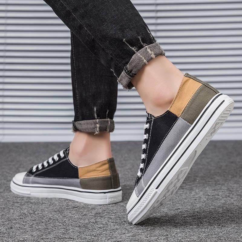 Cheapest Casual Shoes Men's Spring Summer Casual Shoes Men's Canvas Shoes Men's Lace Up Flats