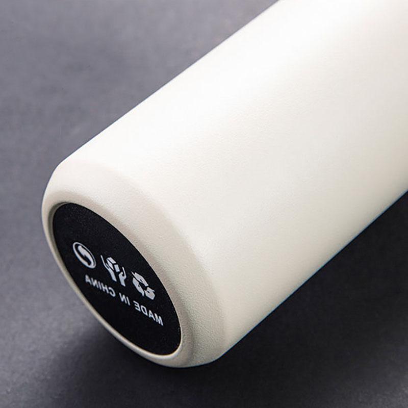 Japanese Style Simple Frosted Vacuum Flask Water Cup 304 Stainless Steel Accompanying Travel Mug Portable Vacuum Flask Thermos Cup