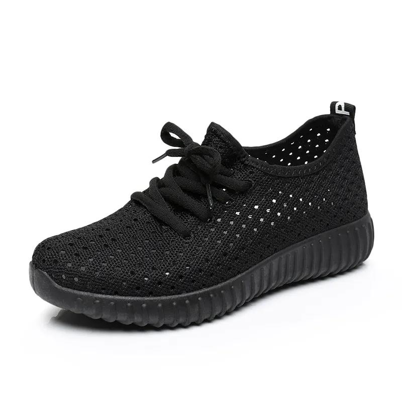 35-41 Women's Spring and Summer Mesh Shoes Large Size Breathable Shoes Casual Soft Soled Running Sneakers