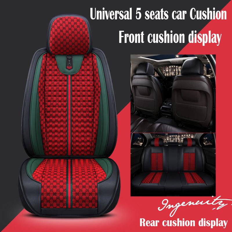 Car Seat Cover Universal Leather 5 set Auto Seat Cushion 5 seats Universal car seat cover Waterproof