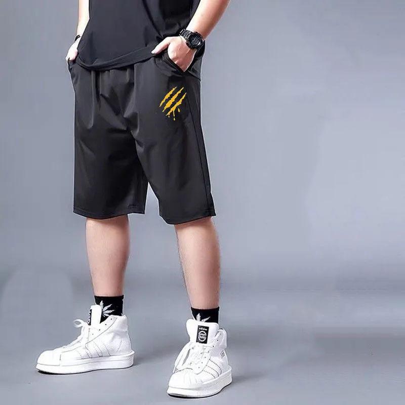 Summer Men's Youth Loose Casual Shorts Large Size Breathable and Comfortable Five-point Pants No Restraint Quick-drying Outer Wear Shorts