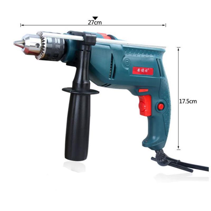 Full Impact Drill Electric Drill Set Electric Screwdriver Plug-in Motor for Drilling Cutting and Polishing