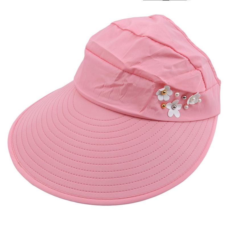 Foldable Summer Hats Women UV Protection Sun Hat Visor Sunscreen Floppy Cap Female Outdoor Beach Hat