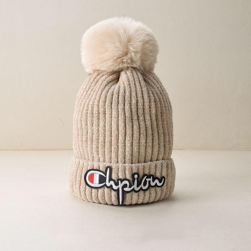 Woman hat Plush Cotton hat Trendy wild hat Windproof hat Autumn winter Warm hat Thick hat Fashion