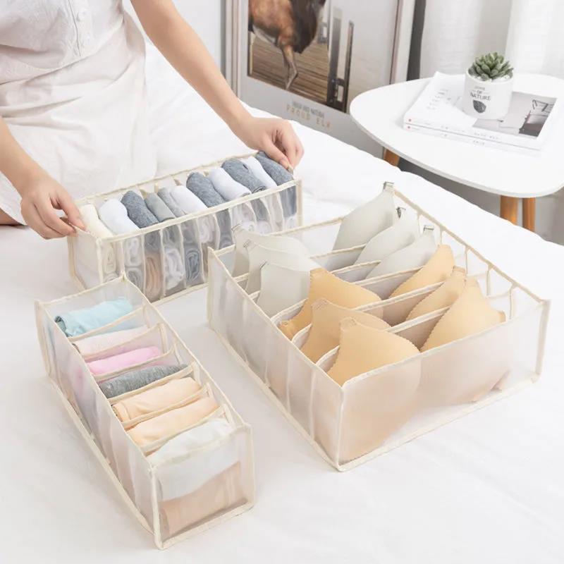 24 Grids Underwear Storage Box Closet Storage Box Drawer Storage Bra Socks Panties Storage Box Dormitory Underwear Classification Box