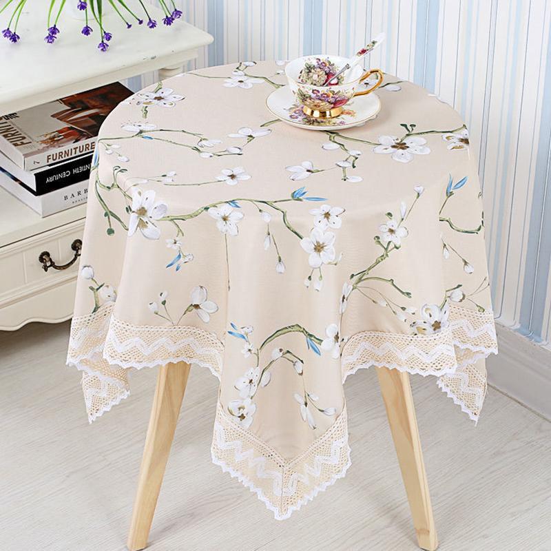 Tablecloth Fabric Round Table Square Table Refrigerator Coffee Table Dining Table Tablecloth TV Cover Bedroom Universal Dustproof Cover Towel