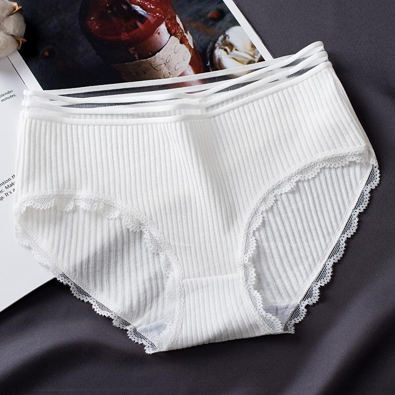 Hollow Striped Women's Panties Cotton Briefs for Women Low Waist Soft Female Underwear Skin-friendly Underpants Lady Intimates