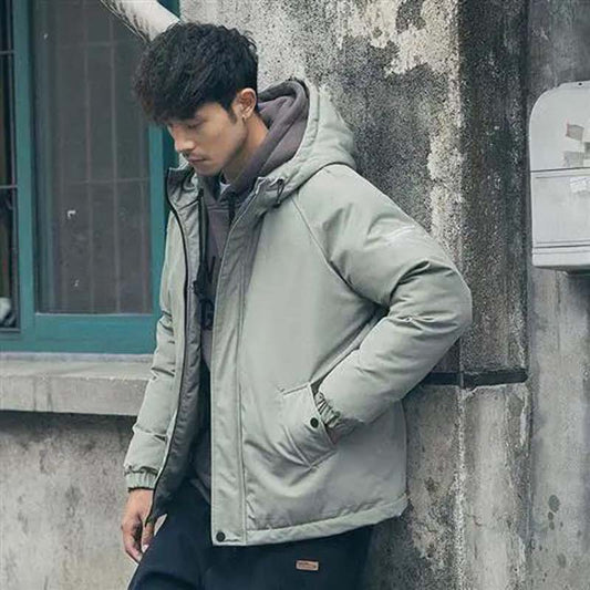 2020 Winter Men's Cotton Jacket Casual Loose Down Cotton Thicken Warm Jacket