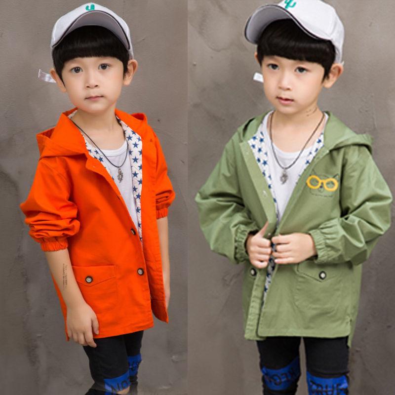 Autumn/Winter Boys Jackets Children Cute Hooded Coat for Boy Outwear Clothes Kids Long Sleeve Windbreaker