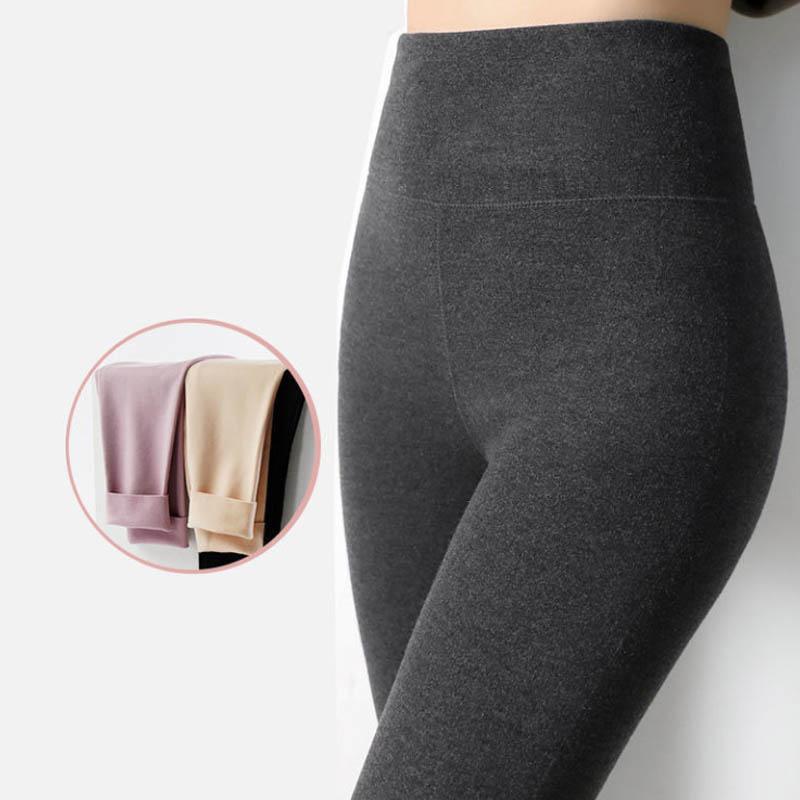 Autumn and Winter German Velvet Self-heating Leggings Plus Velvet Thickened Warm Pants Women's Inner Wear Tight Long Trousers Tide