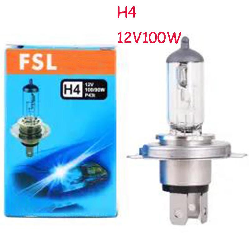 1pc Car Bulb Super Bright White Light H1 H4 H7 H3 High Beam Low Beam Light Integrated Car Front Big Bulb 12V/24V100W Spotlight