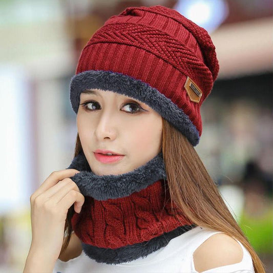 Windproof hat Autumn winter Warm hat Thick hat Fashion Woman hat Plush Cotton hat Trendy wild hat