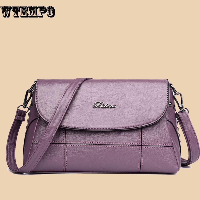 Fashion Women's Bag Leather Texture Bag Trend Wild Messenger Bag Zipper Bag Small Square Bag