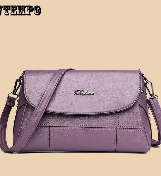 Fashion Women's Bag Leather Texture Bag Trend Wild Messenger Bag Zipper Bag Small Square Bag