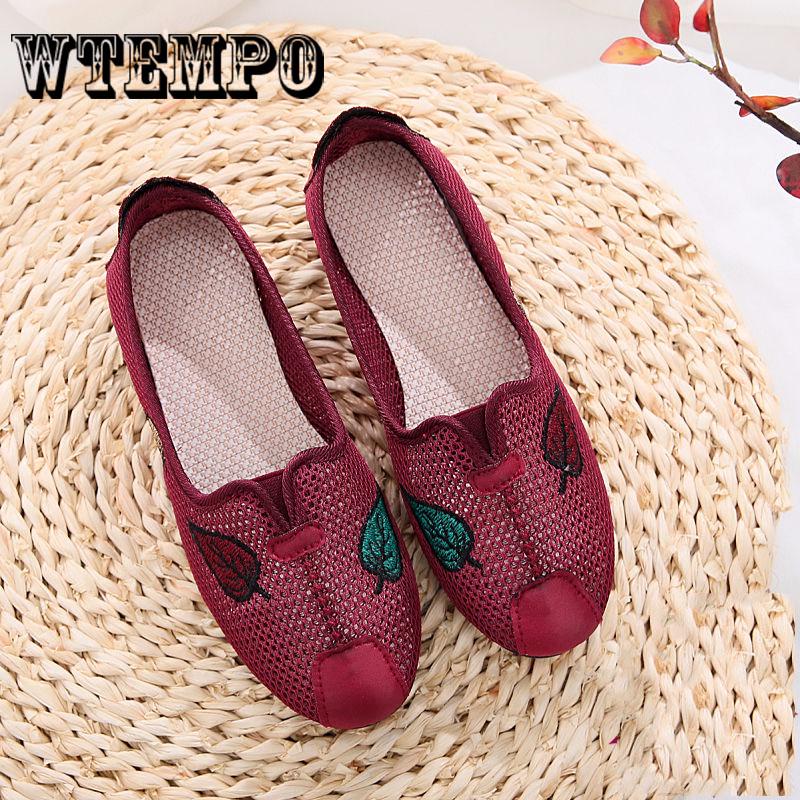 Breathable Casual  Shoes Mesh Flat Breathable Sandals Women Summer Shoes