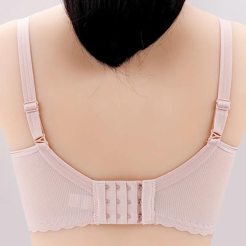 Breast Feeding Underwear Pregnant Women Early and Late Bra Postpartum Breast Feeding Anti Sagging Gathered Non Steel Ring Bra Breathable Cotton