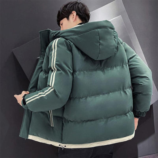 Cotton Jacket Men's Jacket Autumn and Winter Trend Thickening Down Tide Brand Winter Men's Cotton Jacket