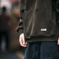 Autumn and Winter Hooded Plus Velvet Thick Sweater Men's Loose Trend Hooded Outdoor Casual Coat