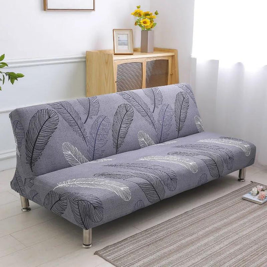 Armless Sofa Bed Covers Elastic Stretch Futon Slipcover Couch Protector Home Decor