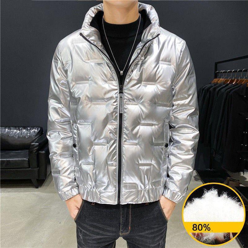 Lightweight Men's Down Jacket Winter White Duck Down Jacket Short Style Casual Down Jacket