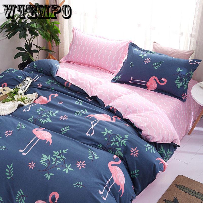 Oil Printing Bedding Sheet Set 4pcs Duvet Cover Set Bedroom Decoration Bed Sheet Quilt