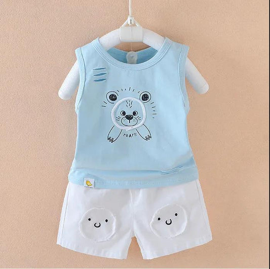 Baby Boy Clothing Sets Fashion Summer T-Shirt Cartoon Children Grils Clothes Suits Shorts Suit for Kid Outfit Children Tracksuit