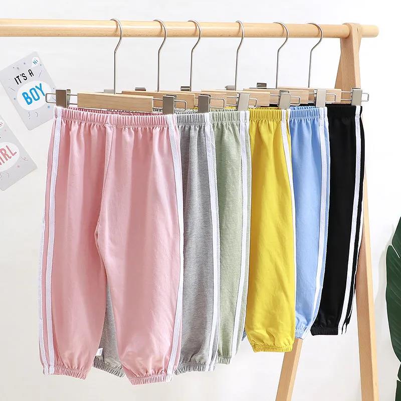 Children's Anti-mosquito Pants Summer Thin Section Boys and Girls Baby Summer Footwear Pants Baby Lantern Casual Sports Trousers