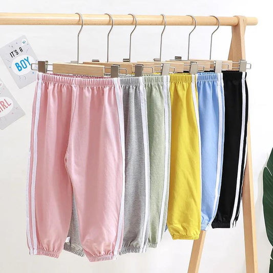 Children's Anti-mosquito Pants Summer Thin Section Boys and Girls Baby Summer Footwear Pants Baby Lantern Casual Sports Trousers