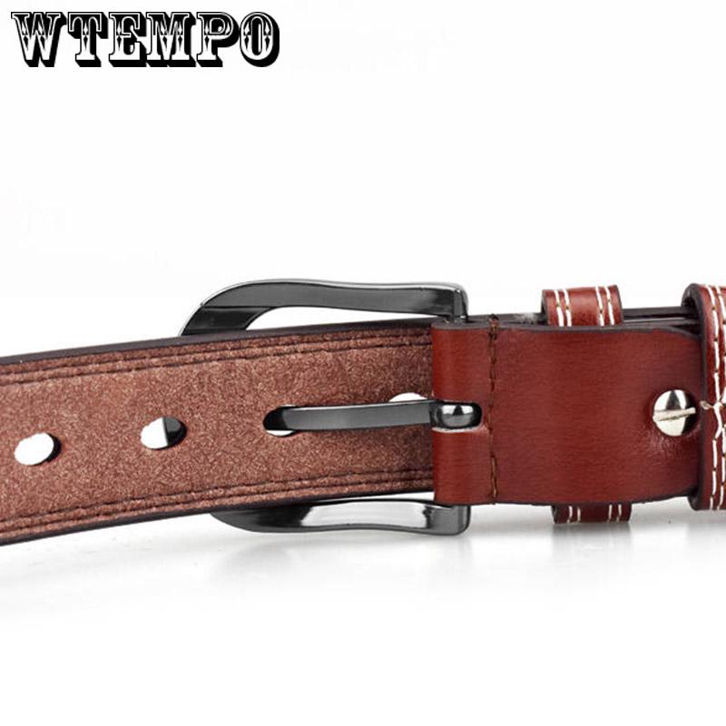 Women Belts Luxury Brand Blue Leather Fashion Women's Pin Buckle Belt Female Accessories