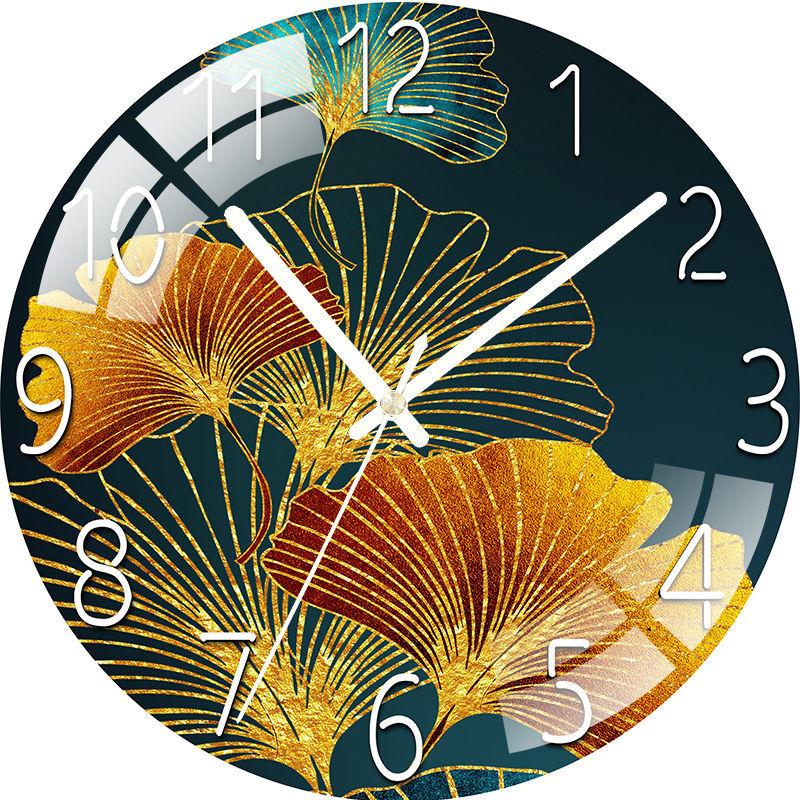 Clocks and Watches Living Room Home Wall Clock Mute Creative Quartz Clock Bedroom Clock Decoration Free Punch Wall Watch Wall