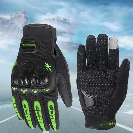 Motorcycle Gloves Four Seasons Men and Women Off-road Bike Riding Gloves Anti-fall Anti-collision Sunscreen Gloves Riding Equipment Supplies