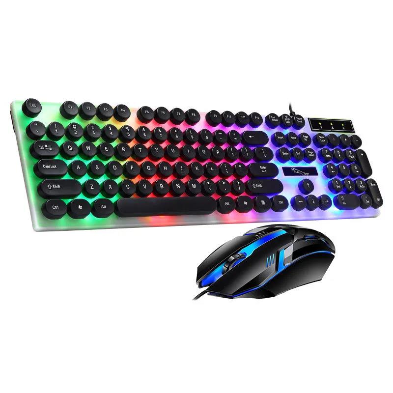 Backlit Keyboard Mouse Set Suspended Manipulator Feel Office Home Keyboard and Mouse Gaming Computer Notebook Mouse and Keyboard