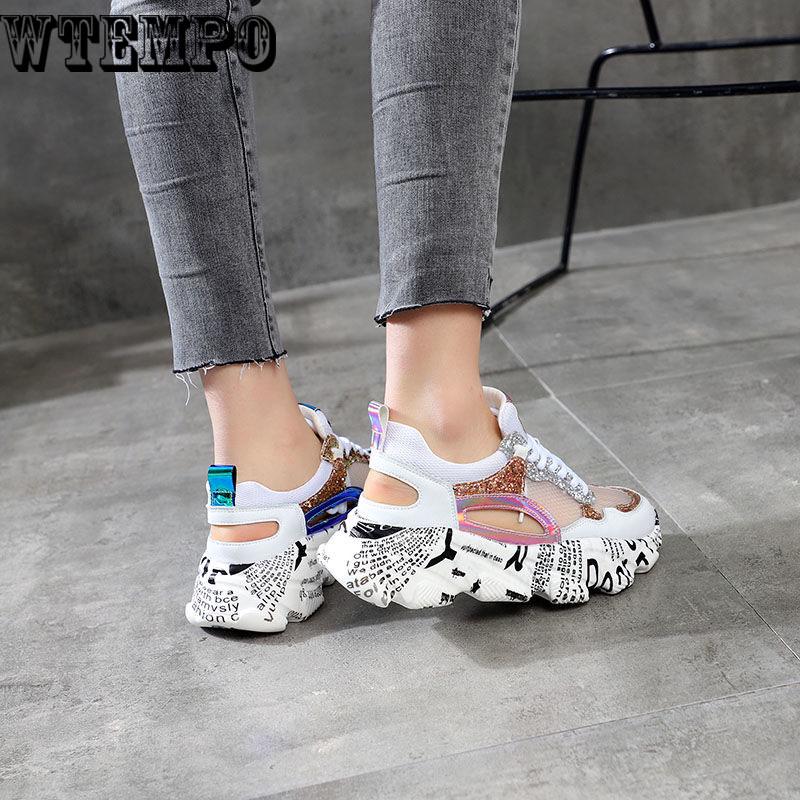 Fashion Women Sneakers Female Shoes Woman Chunky Sneakers Women Mesh Ladies Dad Wedge Sneakers