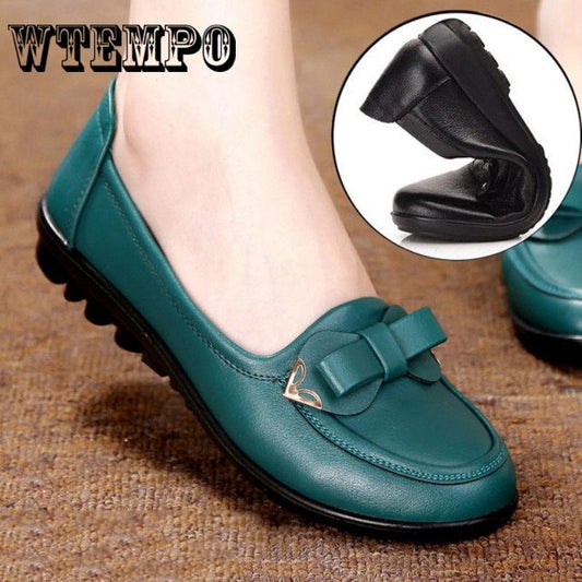 Casual Shoes Summer Sandals Women Shoes Leather Flats Shoes Flat Loafers