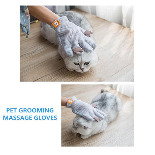 Cat Gloves Comb Brushpet Dog Grooming Comb Gloves Floating Hair Removal Dedicated Artifact Cat Hair Removal Cleaner Brushes Gloves Pet Supplies