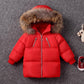 Kids Girls Jacket White-Duck Down Jacket Baby Boys Warm Hooded Outerwear Coat Children Down Parkas