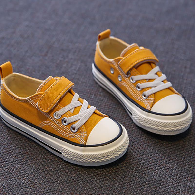 Spring Children's Canvas Shoes Boys Board Shoes Girls Casual Single Shoes Baby White Shoes