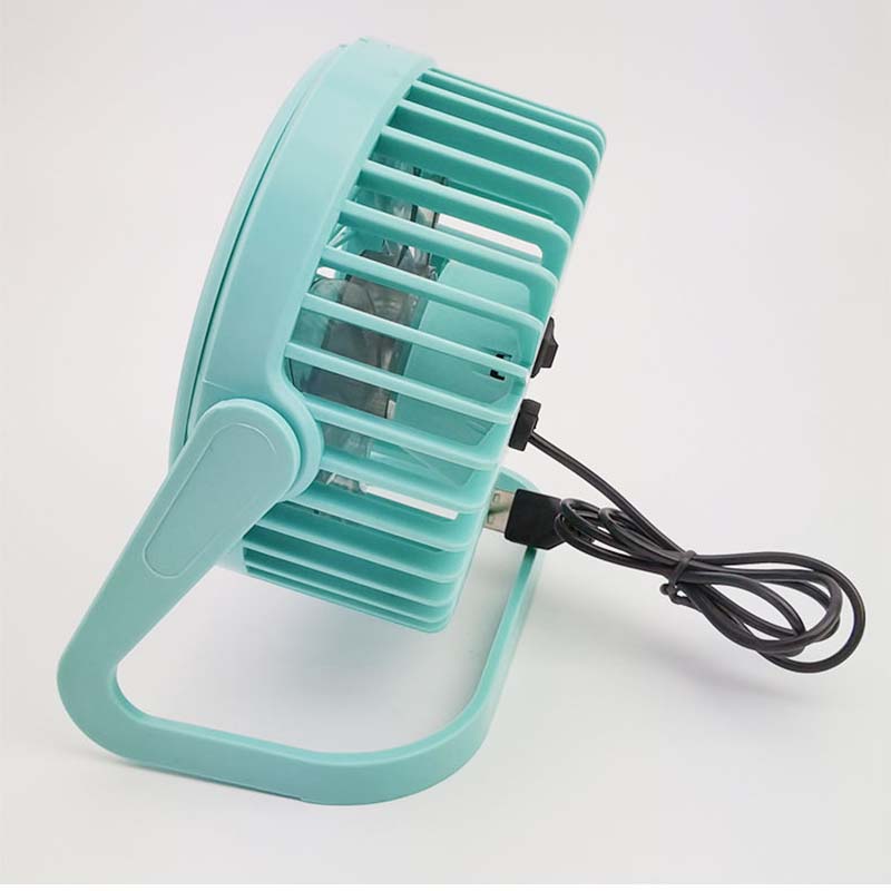 USB Plug-in Silent Small Fan Portable Desktop Mini Strong Wind Adjustable Electric Fan