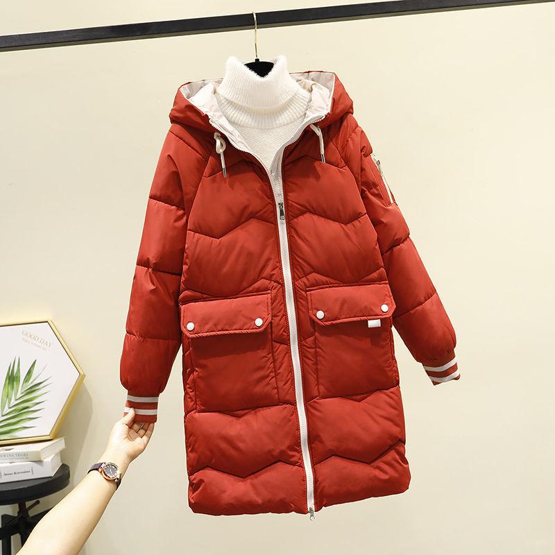 Winter Jacket Cotton-padded Clothes Women's Loose Cotton-padded Clothes Student Bread Clothes Mid-length Thickening