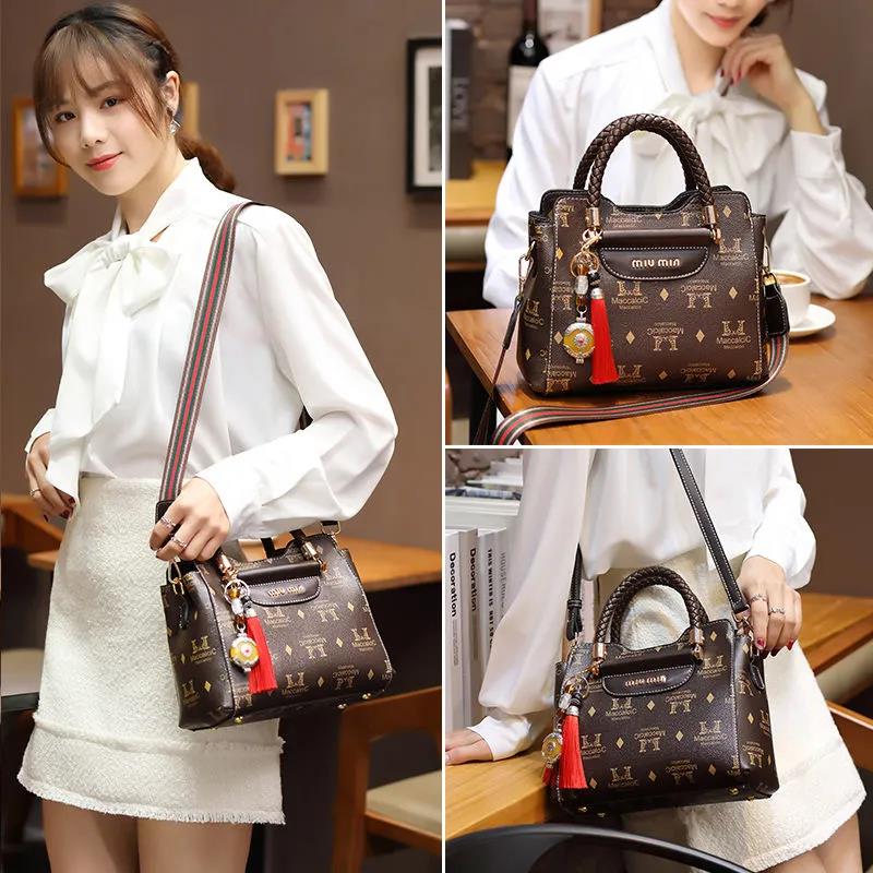 Luxury Top-Handle Bags PU Leather Handbags for Women Bags Large Capacity Crossbody Bag Personality European Style