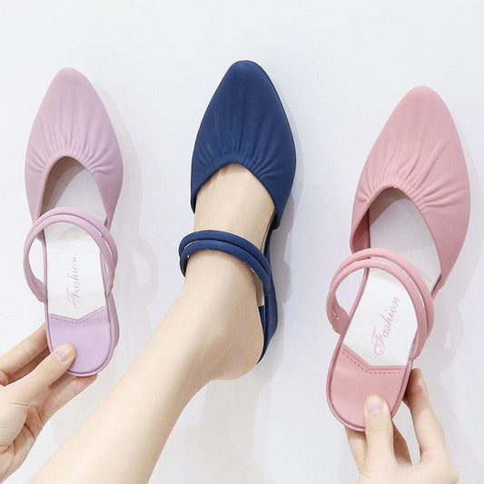 Two Wear Sandals and Slippers Women Summer Fashion Wear Wild Popular Non-slip Thick Bottom Beach Out of Society