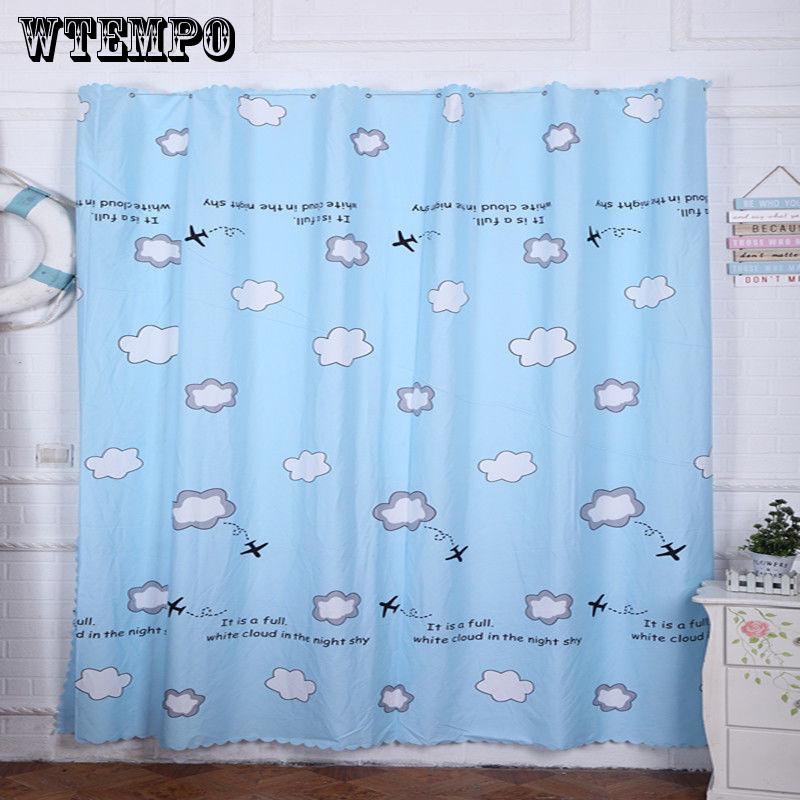 Shading Printed Curtains Living Room Bedroom Finished Cartoon Blackout Curtains