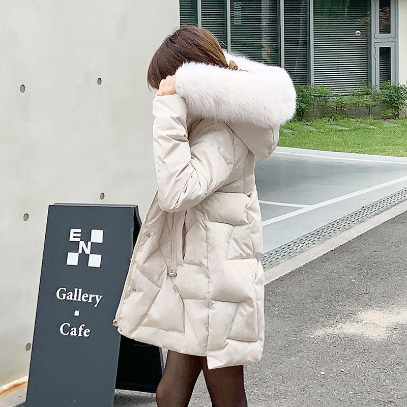 Cotton-padded Jacket Female Students Korean Version of Loose Cotton-padded Jacket Women's Medium Long Coat Ins Winter Women's Fashion