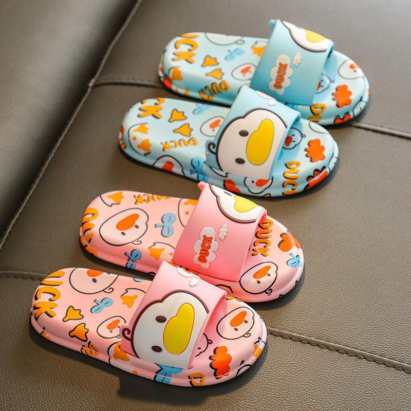 Children's Sandals  Slippers Summer Boys Girls Non-slip Soft Bottom Kids Bathroom Bath Cartoon Household Baby Slippers