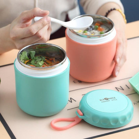 450ml Food Thermal Jar Insulated Soup Thermos Containers Stainless Steel Lunch Box Drinking Cup