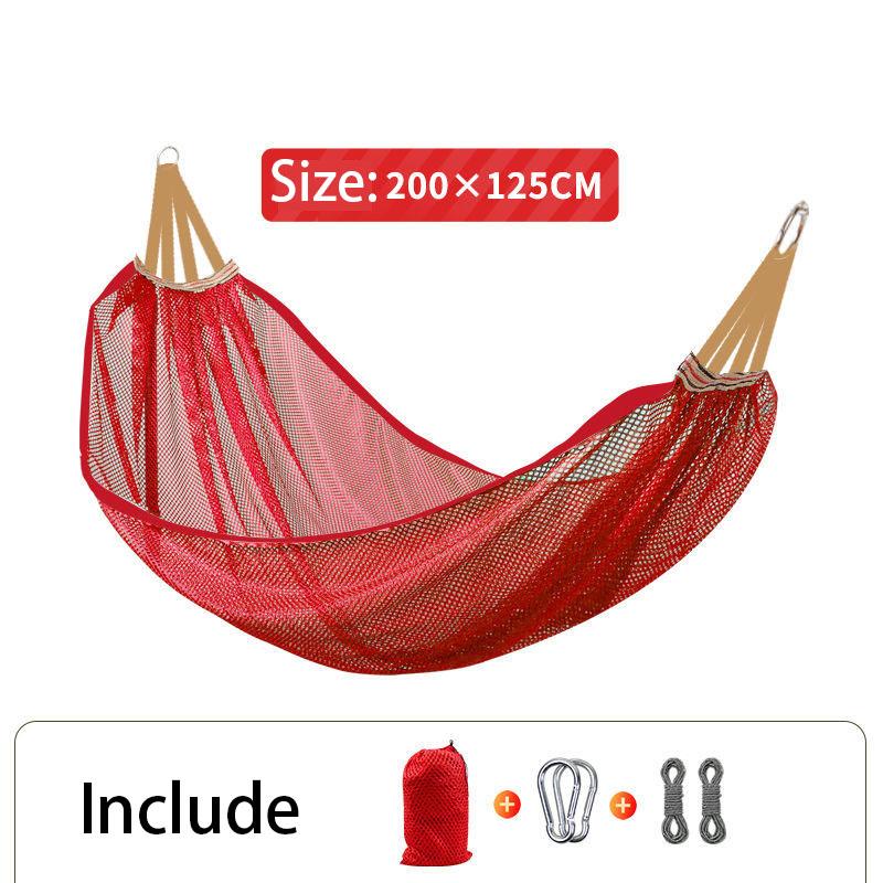 Outdoor Hammock Adult Swing Single Mesh Hammock Indoor Child Sleeping Hammock