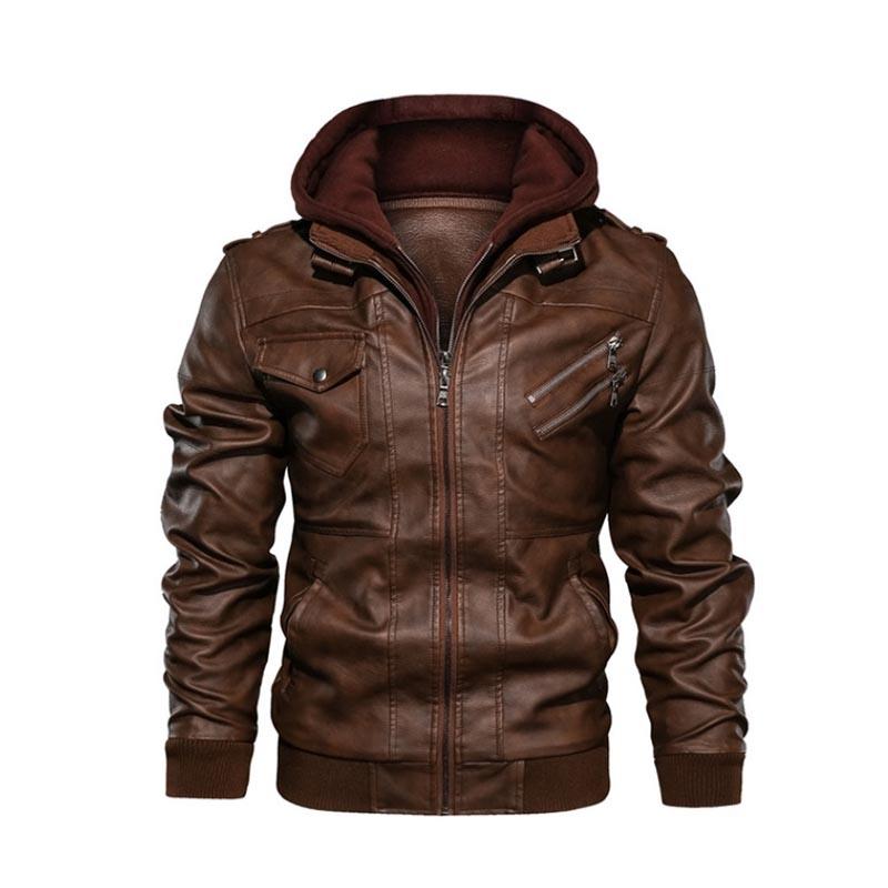 Men's Leather Jackets Autumn Casual Motorcycle PU Jacket Biker Leather Coats Brand Clothing EU Size