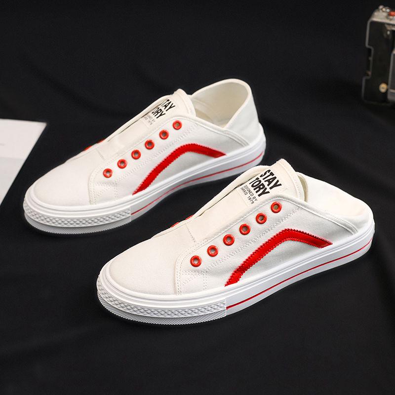 Men's Fashion Casual Shoes Breathable Lightweight Board Shoes Men Sports Canvas Trend Shoes Wear Comfortable Without Laces