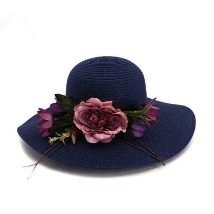 Straw hat  Cap Big Brim Ladies Summer Straw Hat Youth Hats For Women Shade Sunhat Beach Hat